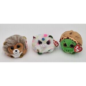 Ty Puffies Mini Plush Lot Of 3 Caesar Cruiser Harmonie All New With Tags Gift